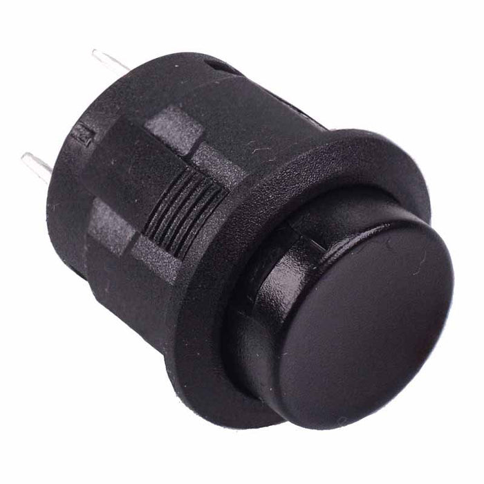Black Off-(On) 15mm Push Button Momentary Switch SPST R13-523A