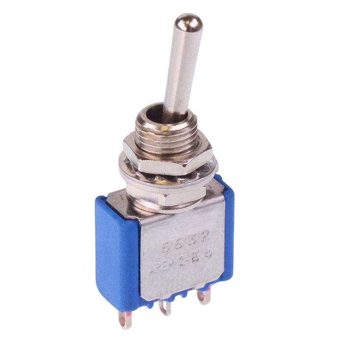 5632AB APEM On-(On) Momentary  6.35mm Miniature Toggle Switch SPDT 4A 30VDC