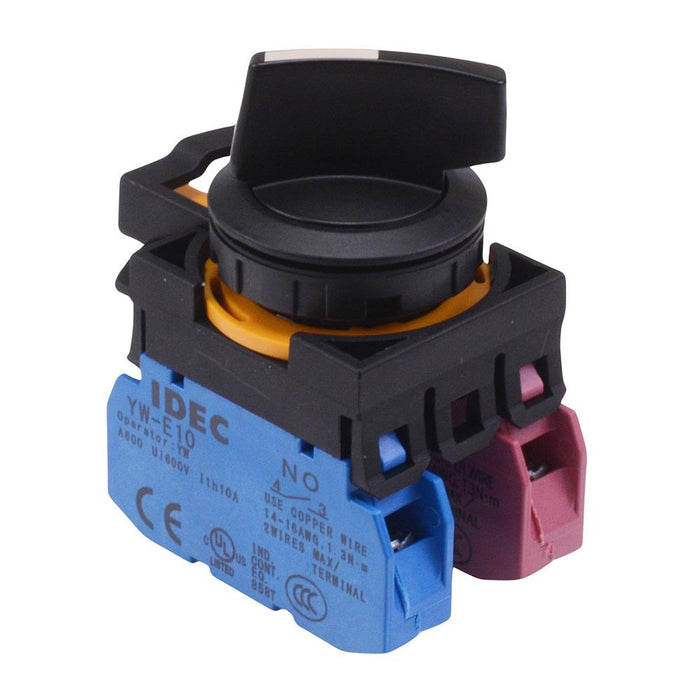 IDEC CW Series 2 Position Selector Switch 1NO-1NC IP65