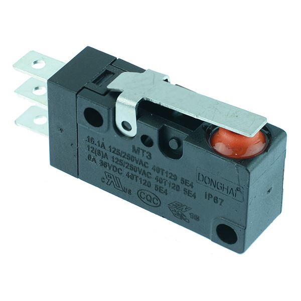 19mm Lever Waterproof Microswitch SPDT 10A IP67