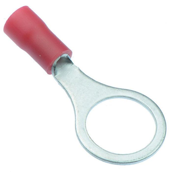 Red 10.5mm Insulated Crimp Ring Terminal (Pack of 100)