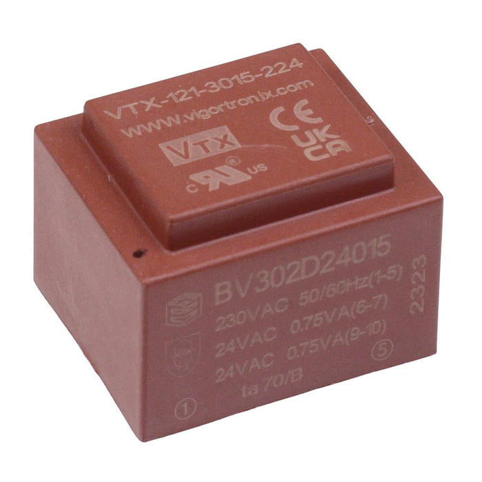 24V 1.5VA Encapsulated PCB Transformer 230V VTX-121-3015-224