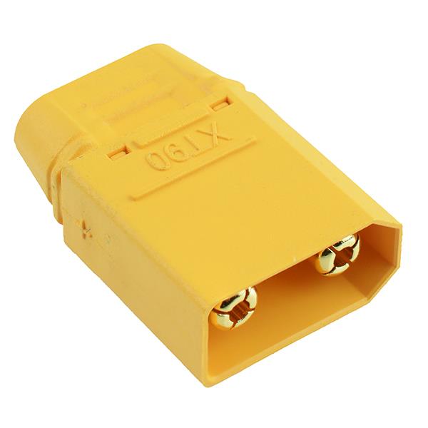 Male XT90 Gold Plated Connector with Cap 40A Amass