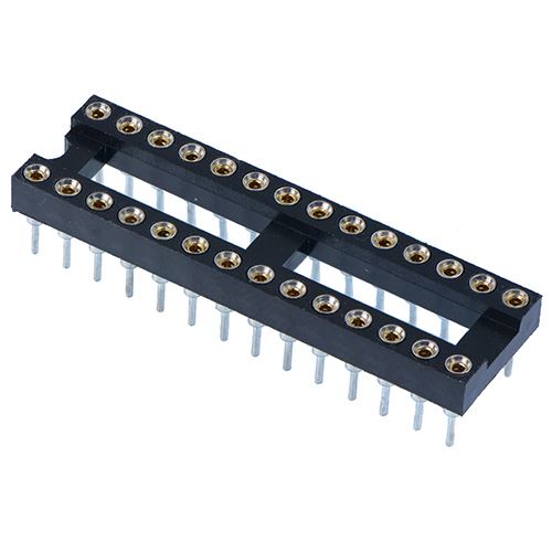 28 Pin DIP/DIL Turned Pin IC Socket Connector 0.3" Pitch