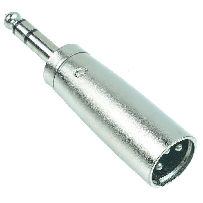 XLR Male 3 Pole To 6.3mm Stereo Plug Adaptor