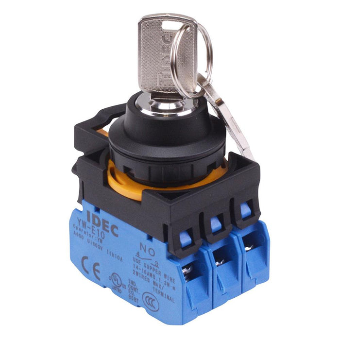 IDEC CW Series 3 Position Maintained Key Switch 3NO IP65