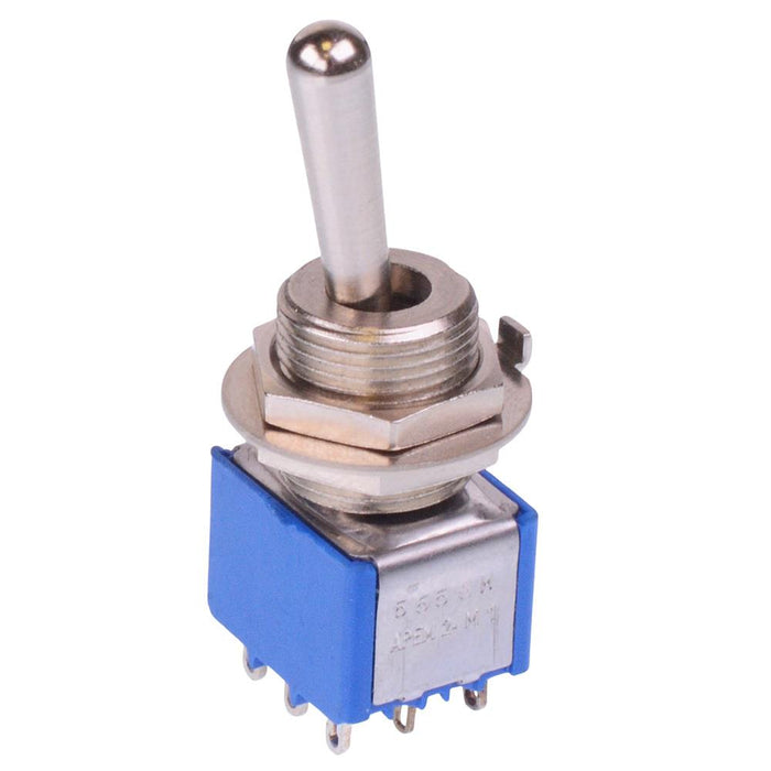 5656MA24 APEM On-On 11.9mm Miniature Toggle Switch 3PDT 4A 30VDC