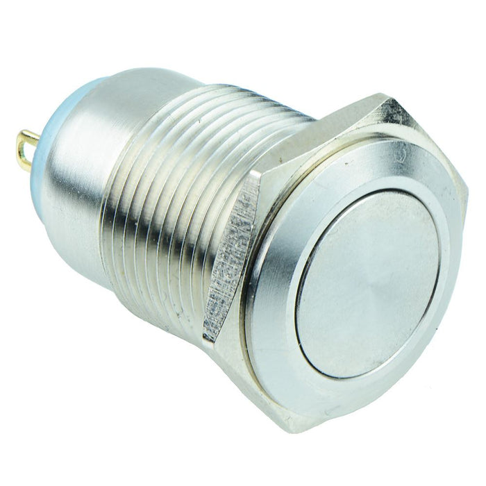 On-Off 16mm Metal Push Button Switch SPST IP67