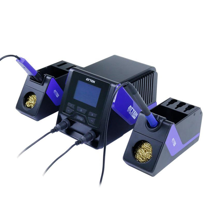 Professional Intelligent Dual Soldering Station with Electric Tweezers Atten GT-6200