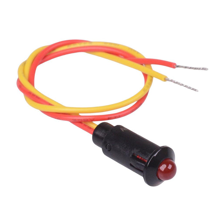 Red 24V 8mm Panel Indicator LED Light R9-73L-11