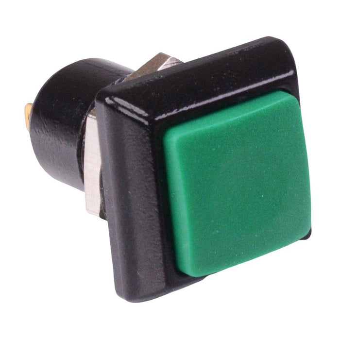 IPC1SAD3 APEM Green Square Latching 12mm Push Button Switch SPST IP67