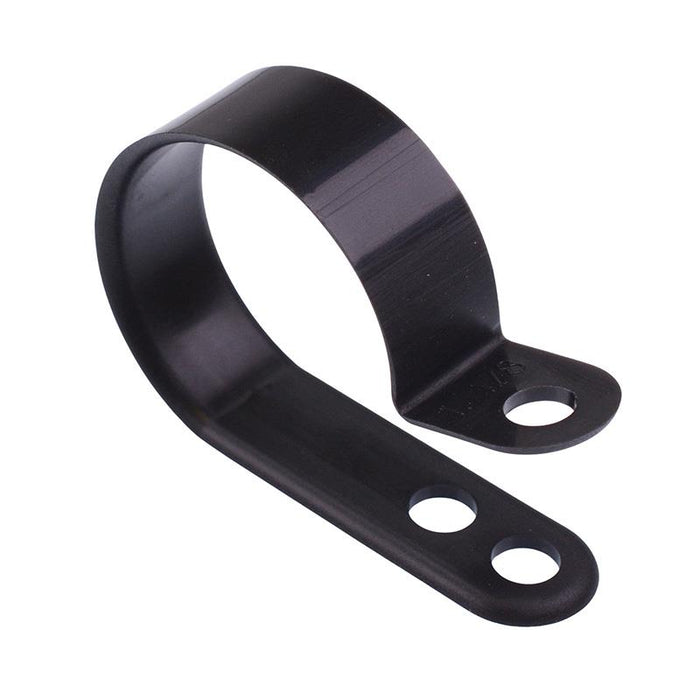 28.6mm Black Nylon P Clip - Pack of 100