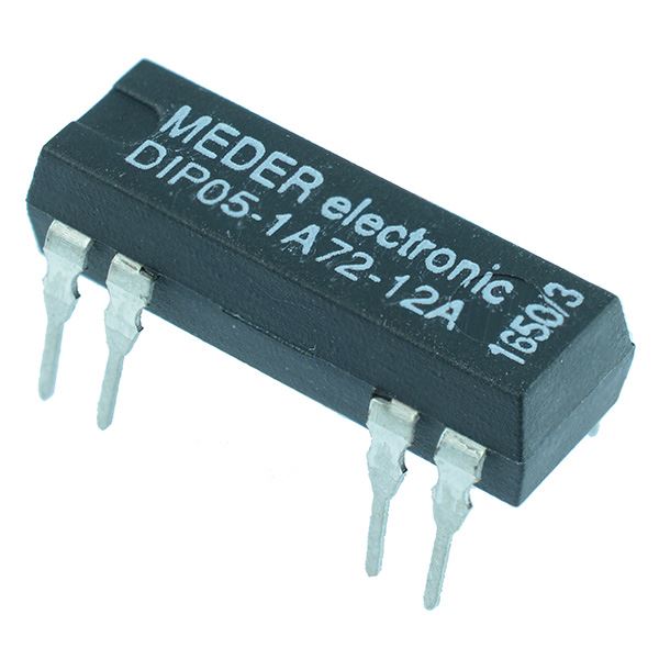 5VDC Normally Open Reed Relay SPST DIP05-1A72-12A