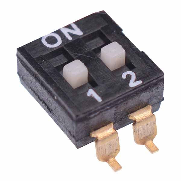 2 Way SMD DIL Switch 2.54mm