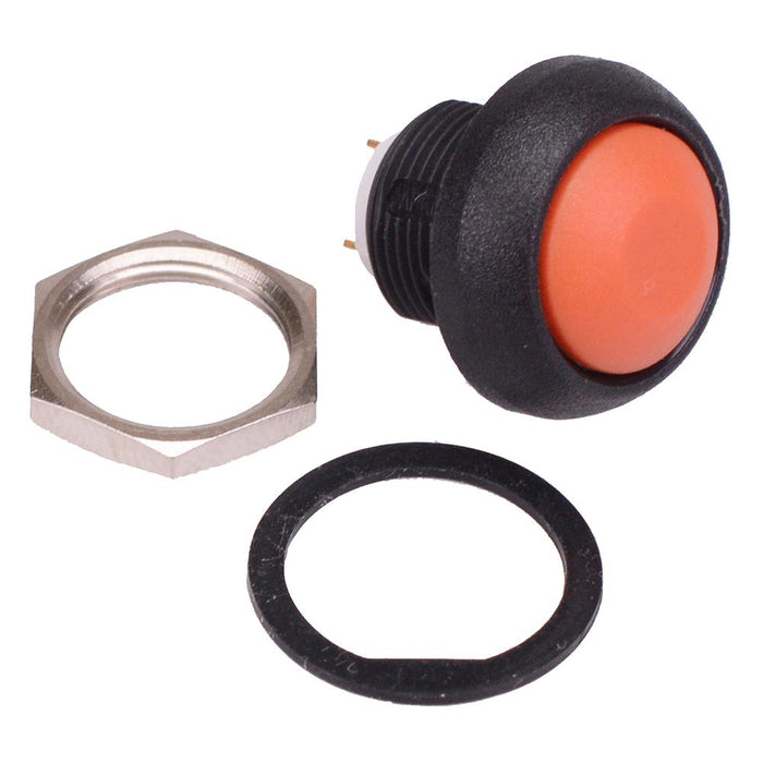 ISR3SAD900 Orange Momentary 12mm Push Button Switch SPST IP67 APEM