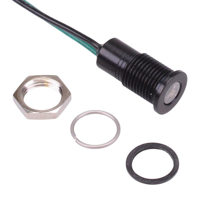 Q8F5BXXSG3.3E Super Bright Green Flush 8mm 3.3VDC LED Panel Indicator IP67 APEM