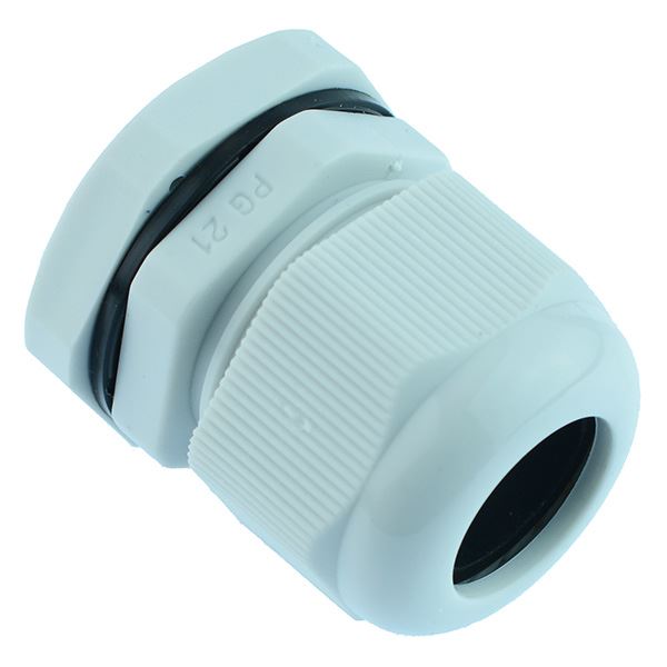 PG21 Grey Nylon Cable Gland IP68