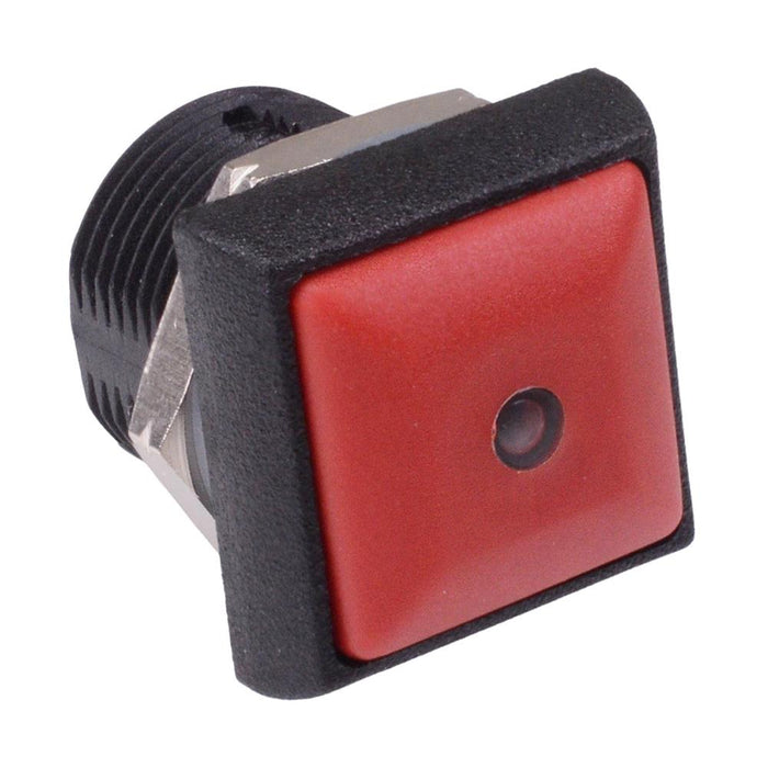 IRC3S462L0S APEM Red LED Red Button Square 16mm Momentary NO Push Button Switch IP67