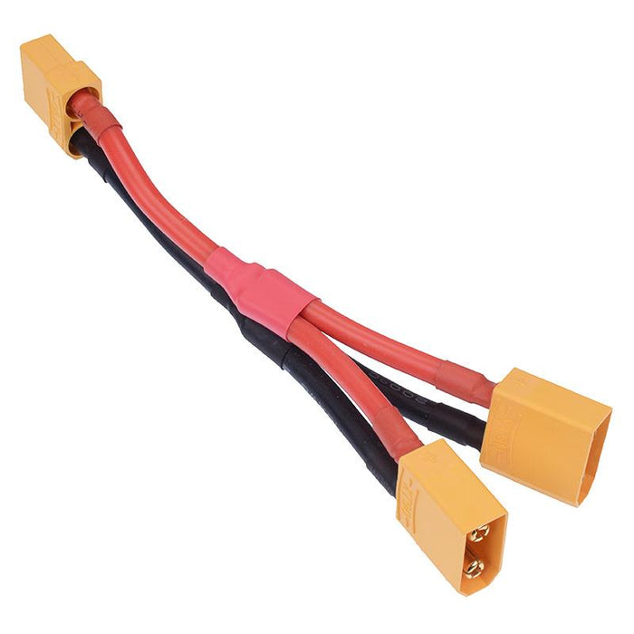 XT90 Female to 2 x Male Parallel Adapter Lead 10AWG