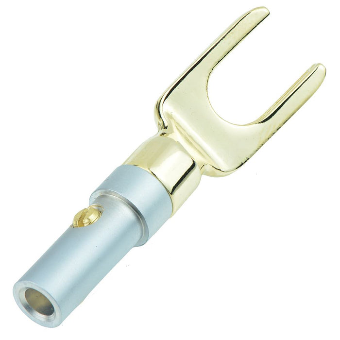Gold Plated Angled Fork Spade Terminals