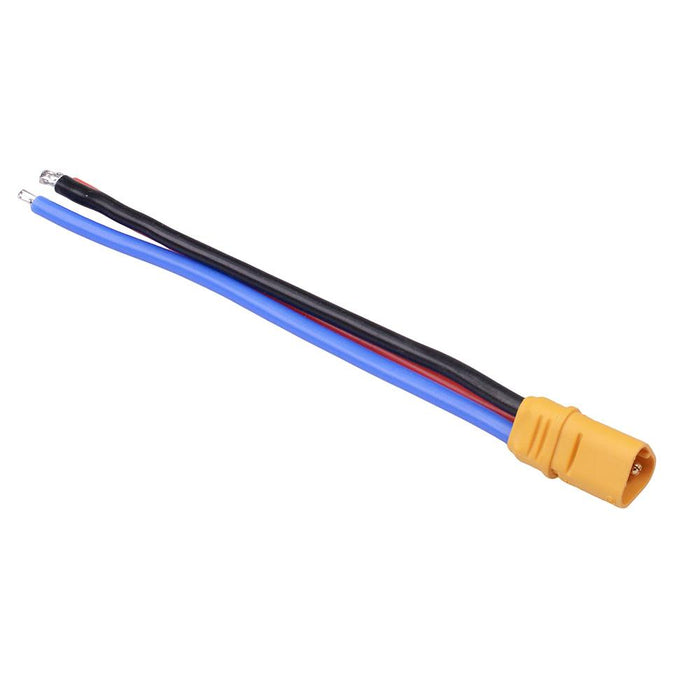 Prewired Male MT30 3 Pin Connector Gold Plated 15A 10cm AMASS