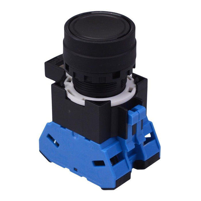 HW1B-M1F20B Black 22mm Momentary Push Button Switch 2NO IDEC