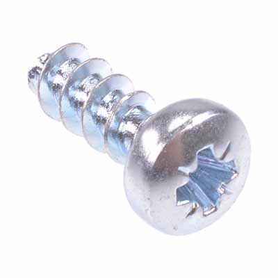 3x8mm Pozidrive Pan Head Screw for Plastic - Pack of 100