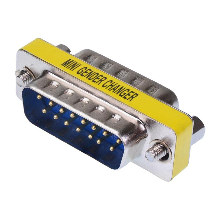 15 Way D Sub Male to Male Adapter Connector