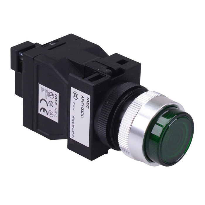 APW1486D-G Green 480VAC Round Pilot Light Transformer IDEC