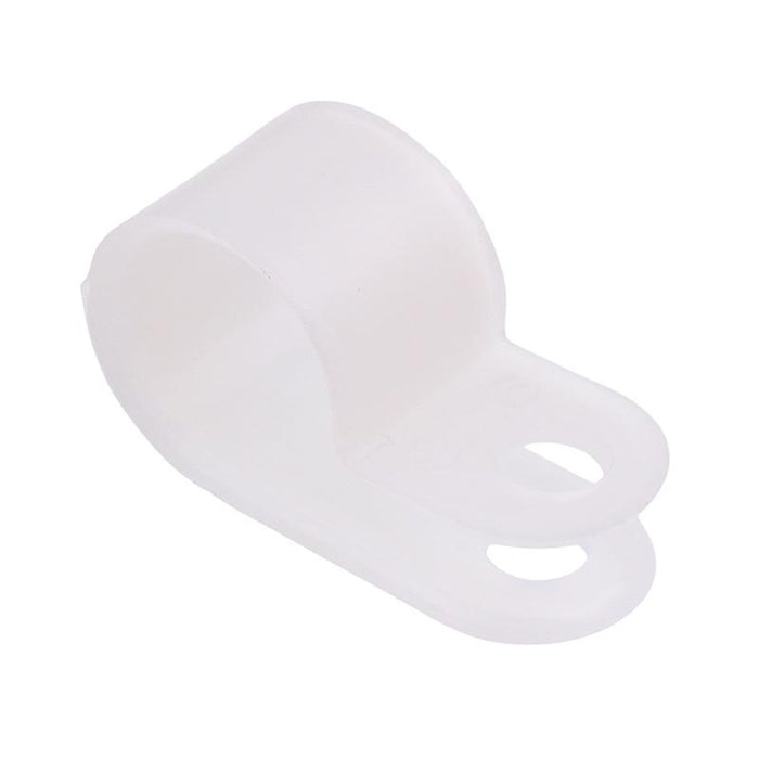 14mm Natural Nylon P Clip - Pack of 100