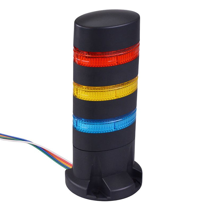 IDEC LD6A-3DQB-RYS Red/Yellow/Blue Stack Light LED Tower Direct Mount 24VAC/DC
