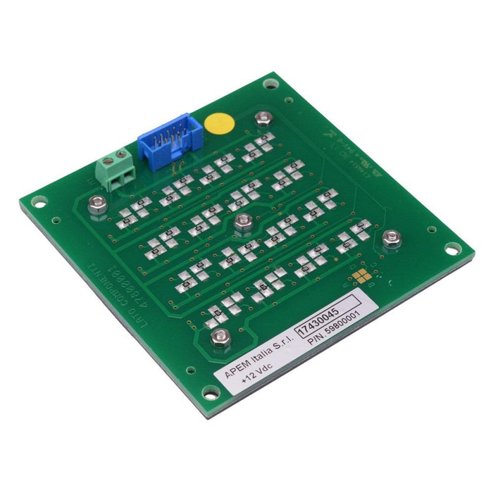 PQR15LXR12S 15-Key Stainless Steel Keypad IP65 APEM