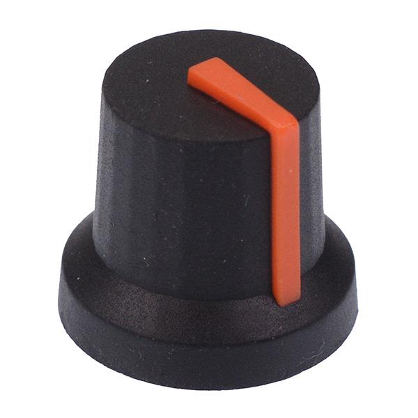 Orange Soft Touch 6mm D Knob K87MBR