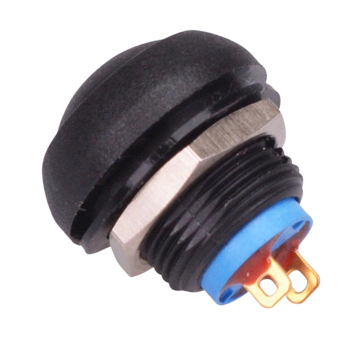 ISR3SAD200 APEM Black Momentary 12mm Push Button Switch SPST IP67