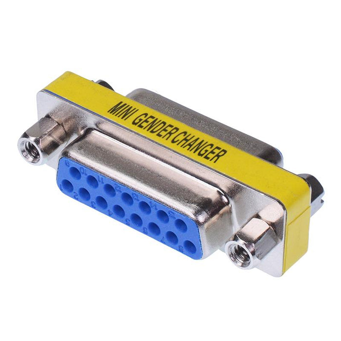 15 Way D Sub Female to Female Adapter Connector