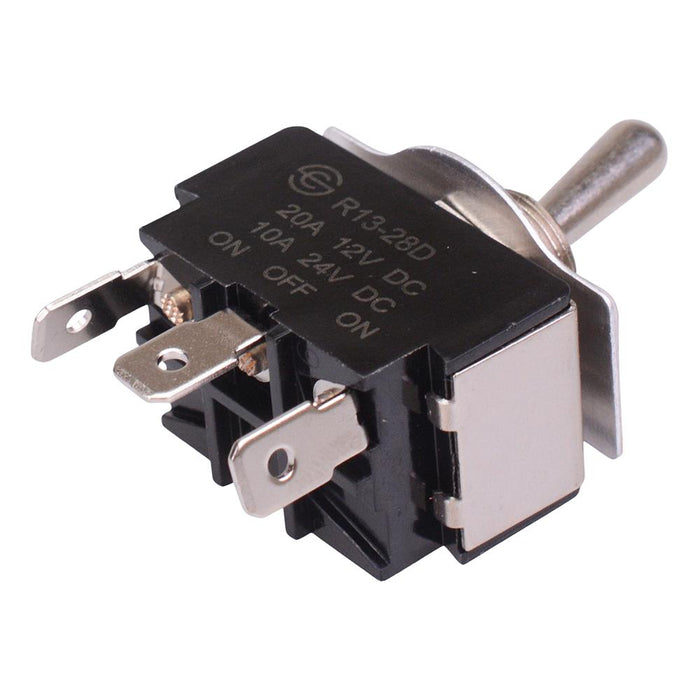 R13-28D-01 On-Off-On 12mm Toggle Switch SPDT 20A 12VDC
