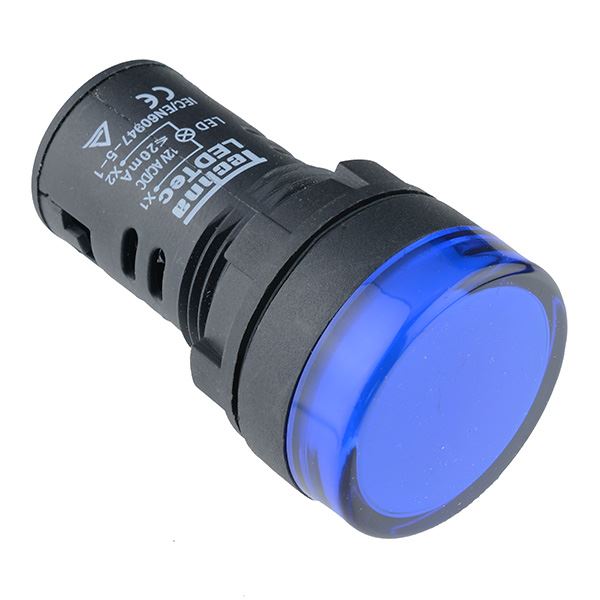Blue 22mm LED Pilot Indicator Light 110V