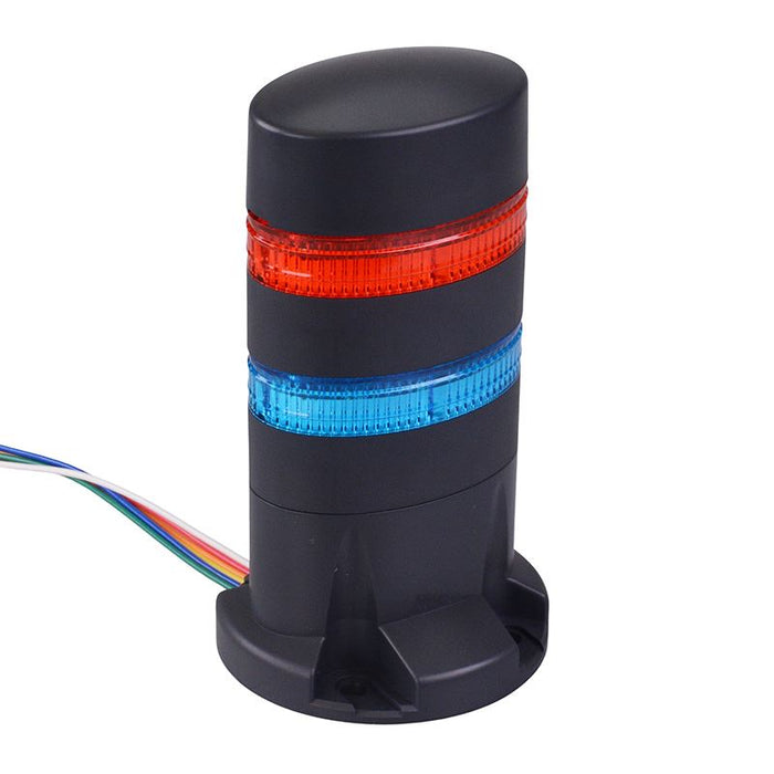 IDEC LD6A-2DQB-RS Red/Blue Stack Light LED Tower Direct Mount 24VAC/DC