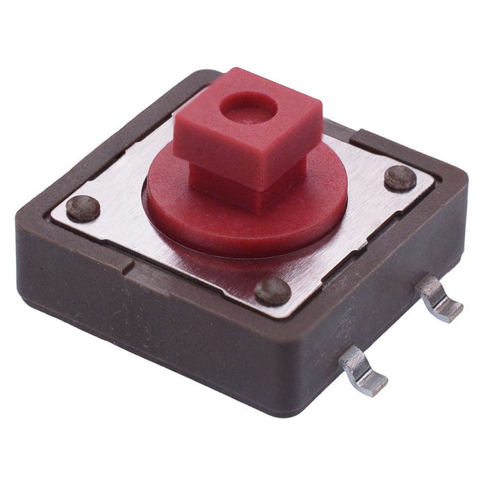 PHAP5-50VA2K3S2N3 APEM 7.3mm Height Square 12mm x 12mm Surface Mount Tactile Switch 260g Tube Packaging