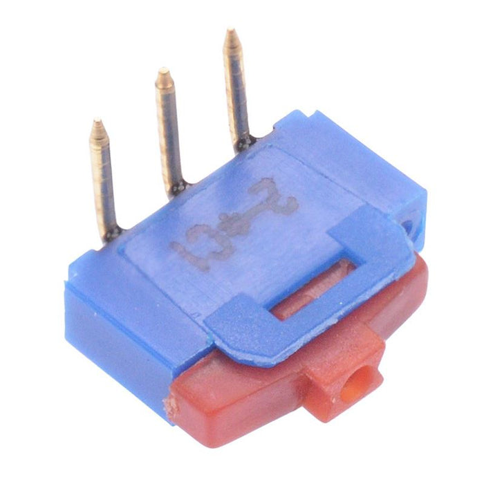 NK236WH APEM On-On Sub-Miniature Raised Actuator Right Angle PCB Slide Switch 500mA 12V SPDT