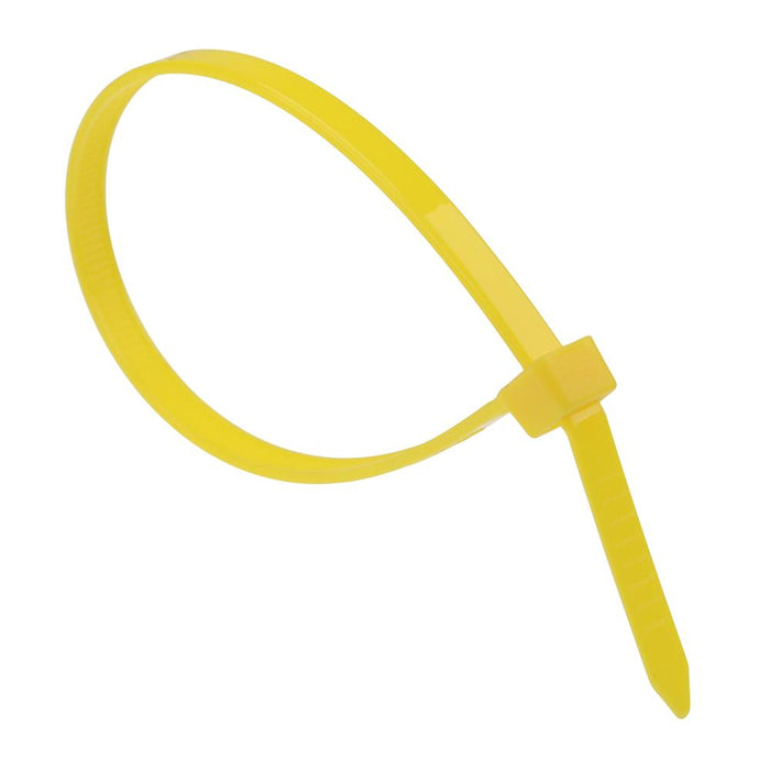 4.8mm x 200mm Yellow Cable Tie - Pack of 100