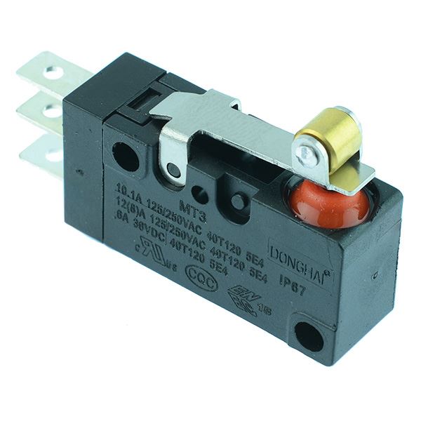 15mm Roller Lever Waterproof Microswitch SPDT 10A IP67