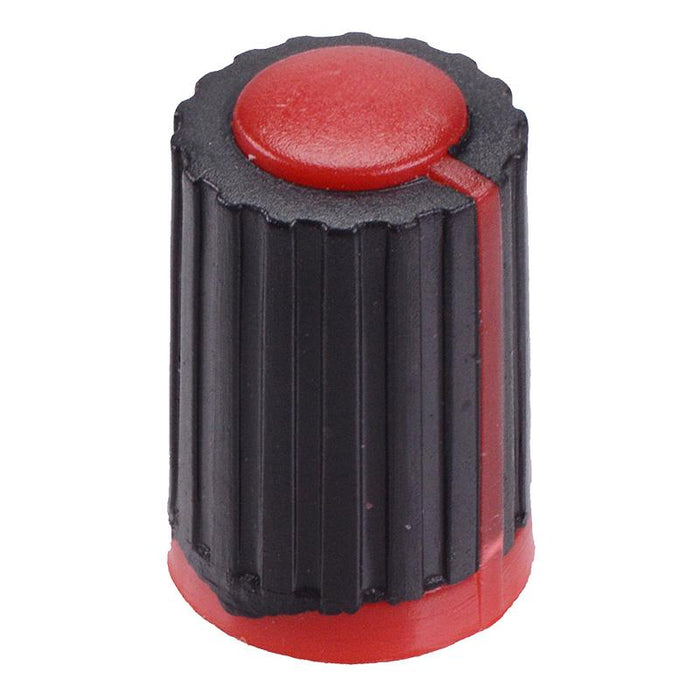 Red Push Fit 6mm Pointer Control Knob