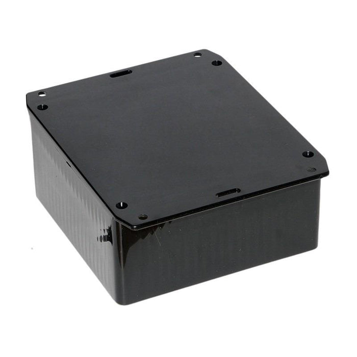 1591USFLBK Hammond Multipurpose Black GPABS Enclosure Flanged Lid 120 x 120 x 59mm