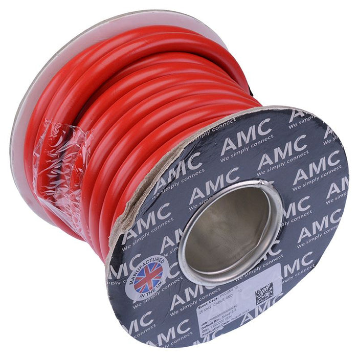 Red 25mm² Flexible Battery Cable 170A 10M
