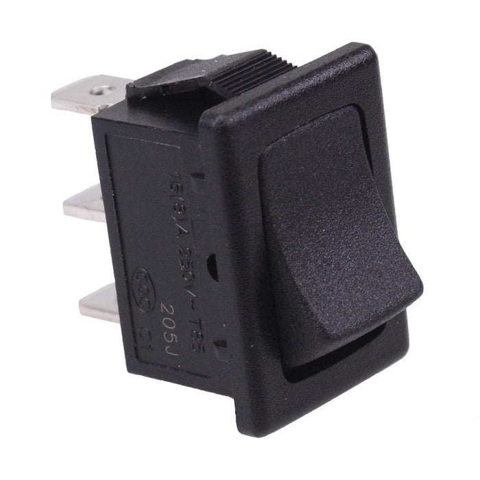 On-On Rectangle 19.2x12.9mm Rocker Switch SPDT 16A 250VAC