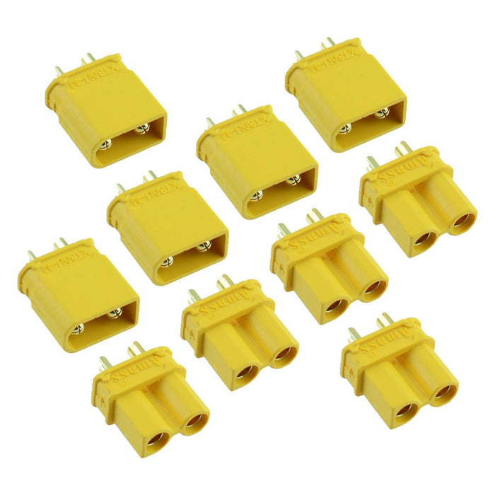 5 Pairs Male + Female XT30U Gold Plated Connector 15A Amass