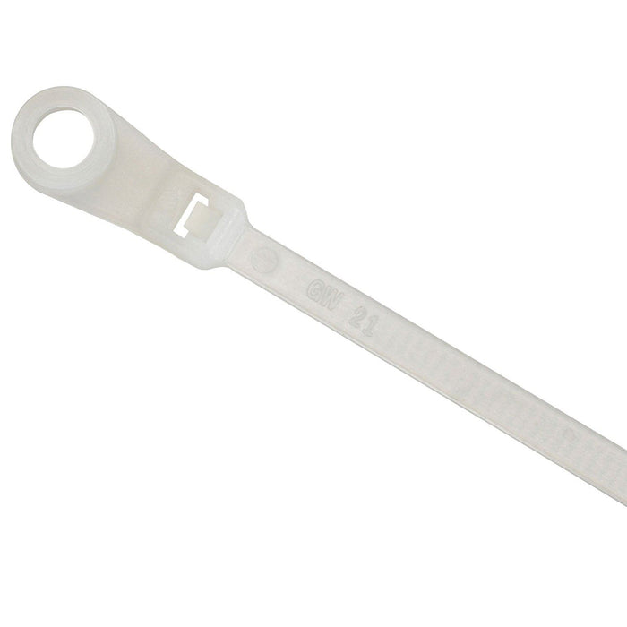 Natural Screw Mounted Cable Tie 4.8 x 370mm (Pack of 100)