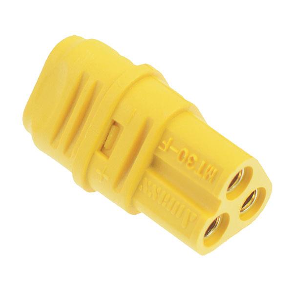 Female MT30 3 Pin Gold Plated Connector 15A Amass