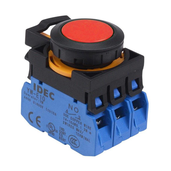 CW1B-A1E30R Red Maintained Push Button Switch 3NO IP65 IDEC